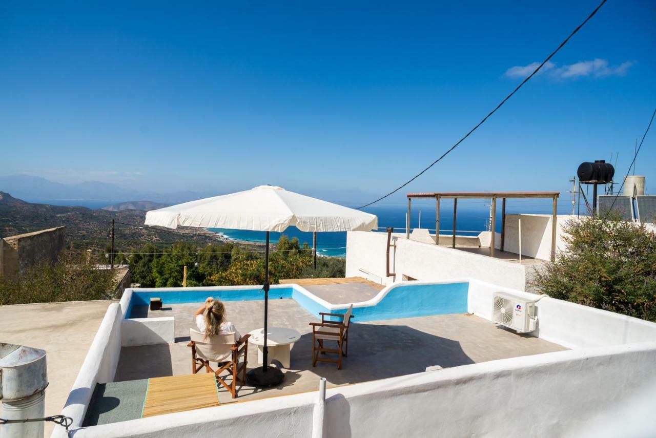 فيلا Splendid Sea View Mirsini  المظهر الخارجي الصورة